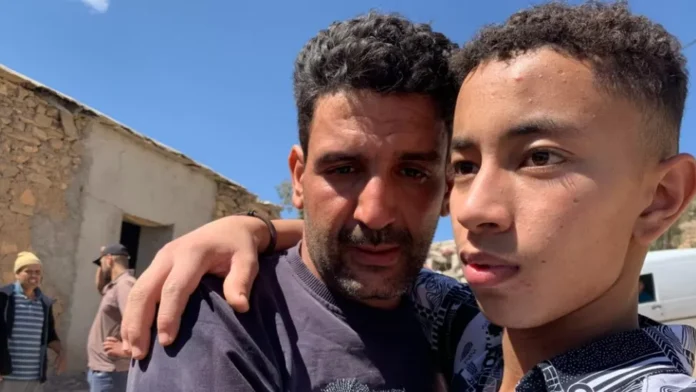 Abdou Rahman Morocco earthquake Abdou Rahman (L), pictured with his nephew, lost his wife and three sons in the earthquake
