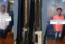 Two Arrested for Possession of Firearms Without Lawful Authority in Ashanti Region