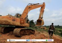 Police Seize Excavators in Anti-Galamsey Operation at Manso Atobrakrom