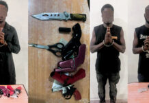 Three Arrested in Shiashi over Illegal Gun Manufacturing and Possession