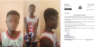 Jasikan Police arrest man, 23, over the alleged alleged of his father at Likpe Abrani, Oti Region.