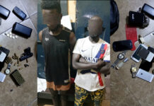 Police Arrest Two for Unlawful Possession of Firearm and Ammunition at Kaneshie