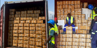Customs Intercept 25 Million Suspected Illicit Tablets Hidden in Ceiling Fan Containers at Takoradi Port