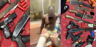 Seven Notorious Highway Robbery Suspects Arrested, Firearms and Exhibits Retreved in Accra