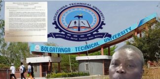 This document shows why the vice-chancellor of Bolgatanga Technical University was suspended with ‘immediate effect’