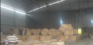 Breaking: Police intercept 300+ drums of suspected stolen ECG cables at a Kpone industrial facility.