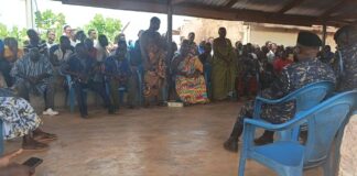 Joint Security Team Engages Akyeode Chiefs in Nkwanta to Promote Peace after Killing
