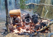 Galamsey Crackdown: Over 180 Machines Destroyed in Cape Three Points Forest Reserve by a Joint Forestry Commission Task Force