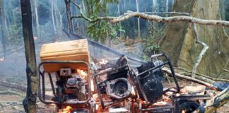 Galamsey Crackdown: Over 180 Machines Destroyed in Cape Three Points Forest Reserve by a Joint Forestry Commission Task Force