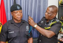IGP Decorates Officer Promoted for Saving Lives During Aboso Fire Outbreak