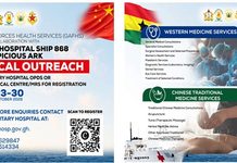 Chinese Hospital Ship Auspicious Ark to Offer Free Medical Care in Ghana from October 23
